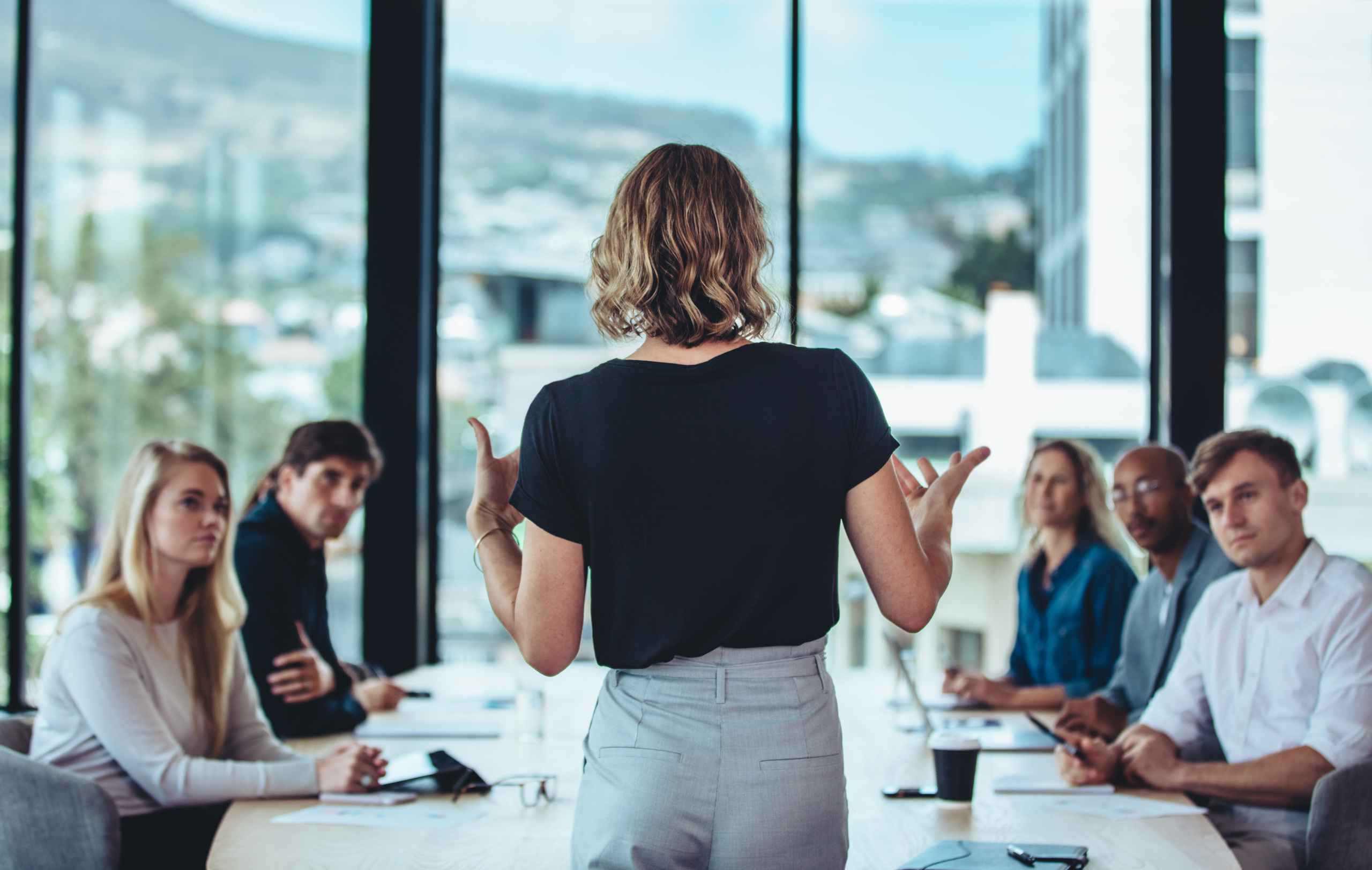 team of people in a meeting